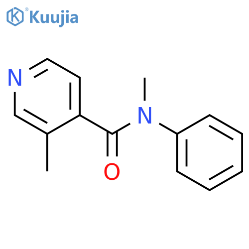4-Pyridinecarboxamide, N,3-dimethyl-N-phenyl- structure