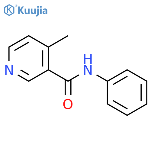 3-Pyridinecarboxamide, 4-methyl-N-phenyl- structure