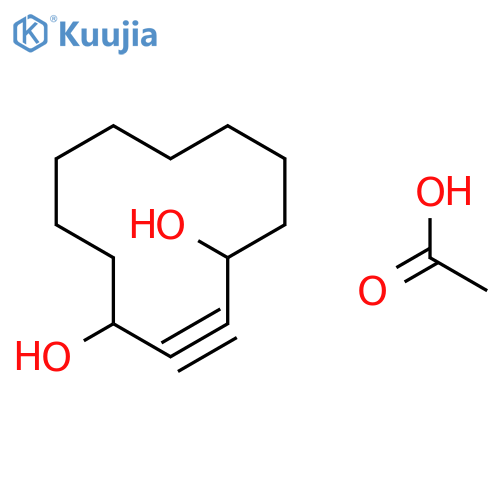 2-Cyclododecyne-1,4-diol, monoacetate structure