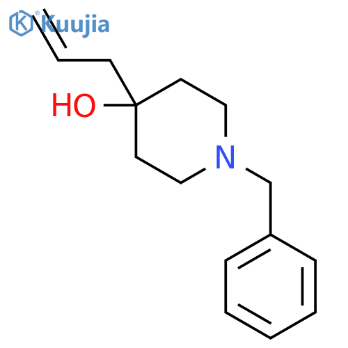 1-benzyl-4-(prop-2-en-1-yl)piperidin-4-ol structure