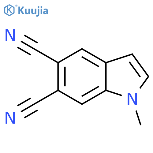 1-methyl-1H-Indole-5,6-dicarbonitrile structure
