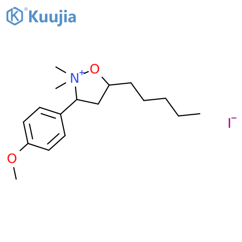 Isoxazolidinium, 3-(4-methoxyphenyl)-2,2-dimethyl-5-pentyl-, iodide structure