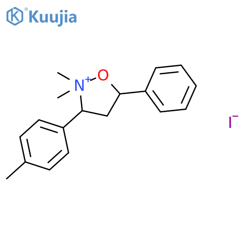 Isoxazolidinium, 2,2-dimethyl-3-(4-methylphenyl)-5-phenyl-, iodide structure