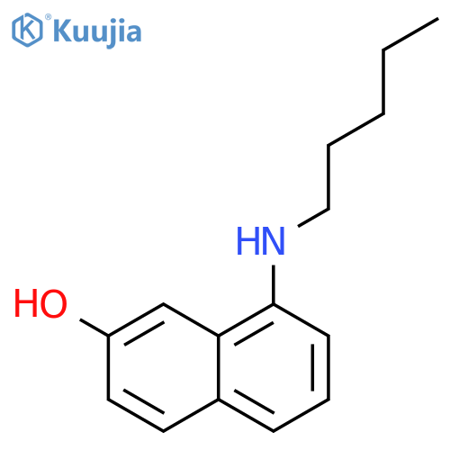 2-Naphthalenol, 8-(pentylamino)- structure