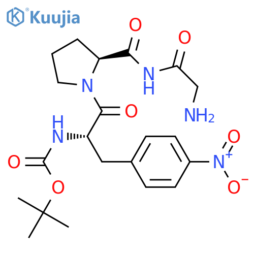 L-Prolinamide,N-[(1,1-dimethylethoxy)carbonyl]glycyl-4-nitro-L-phenylalanyl- (9CI) structure