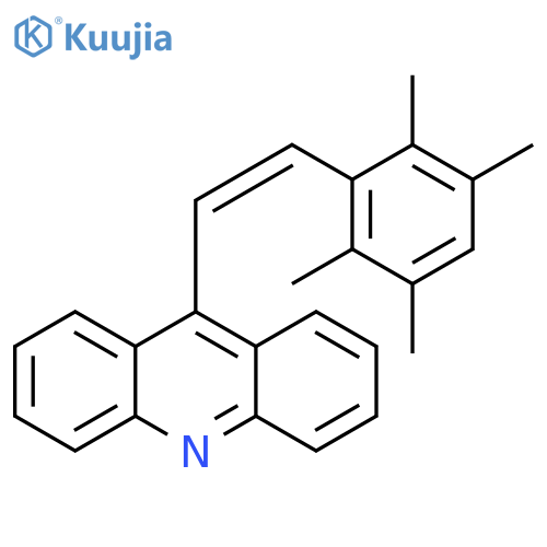 Acridine, 9-[2-(2,3,5,6-tetramethylphenyl)ethenyl]-, (Z)- structure