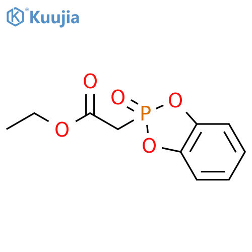 1,3,2-Benzodioxaphosphole-2-acetic acid, ethyl ester, 2-oxide structure