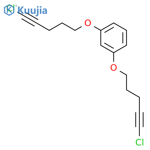 Benzene, 1,3-bis[(5-chloro-4-pentynyl)oxy]- structure