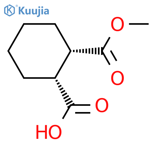1,2-Cyclohexanedicarboxylic acid, monomethyl ester, (1S,2R)- structure
