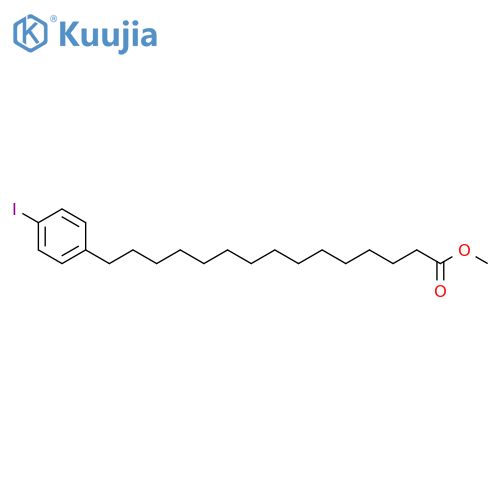 Benzenepentadecanoic acid, 4-iodo-, methyl ester structure