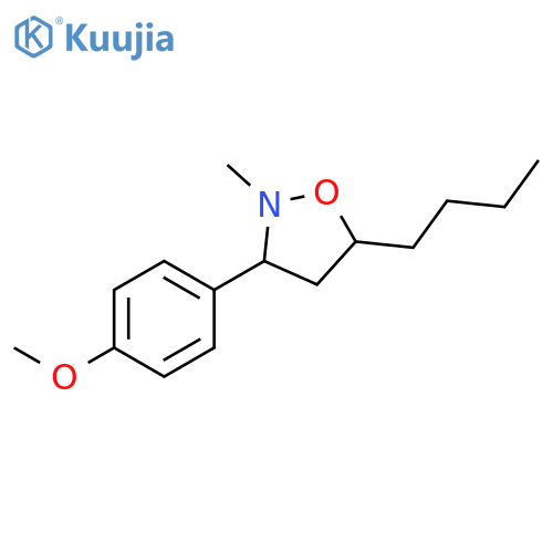 Isoxazolidine, 5-butyl-3-(4-methoxyphenyl)-2-methyl- structure