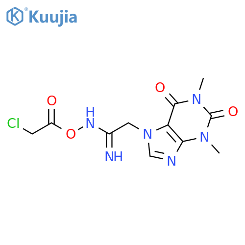 7H-Purine-7-ethanimidamide,N-[(chloroacetyl)oxy]-1,2,3,6-tetrahydro-1,3-dimethyl-2,6-dioxo- structure