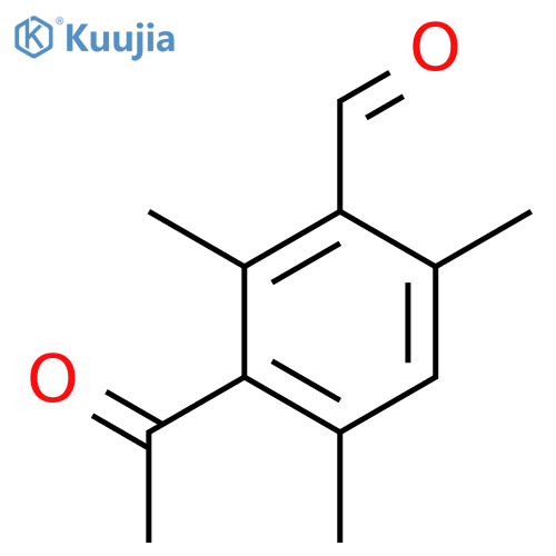 3-Acetyl-2,4,6-trimethylbenzaldehyde structure