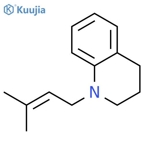 Quinoline, 1,2,3,4-tetrahydro-1-(3-methyl-2-butenyl)- structure