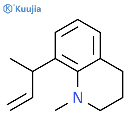 Quinoline, 1,2,3,4-tetrahydro-1-methyl-8-(1-methyl-2-propenyl)- structure