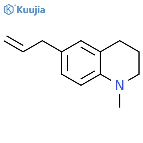 Quinoline, 1,2,3,4-tetrahydro-1-methyl-6-(2-propenyl)- structure