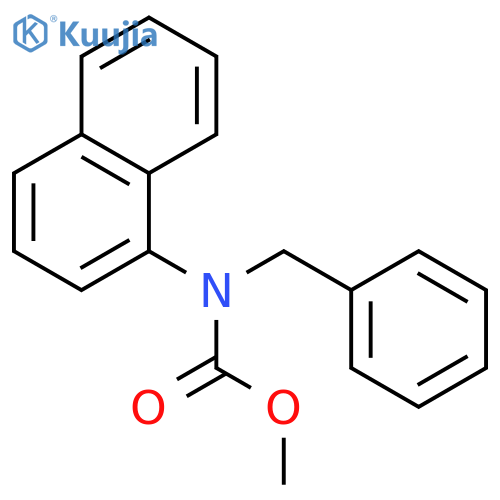 Carbamic acid, 1-naphthalenyl(phenylmethyl)-, methyl ester structure