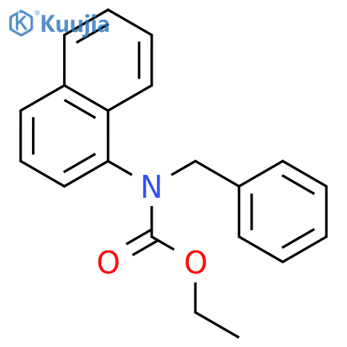 Carbamic acid, 1-naphthalenyl(phenylmethyl)-, ethyl ester structure