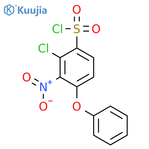 Benzenesulfonyl chloride, 2-chloro-3-nitro-4-phenoxy- structure