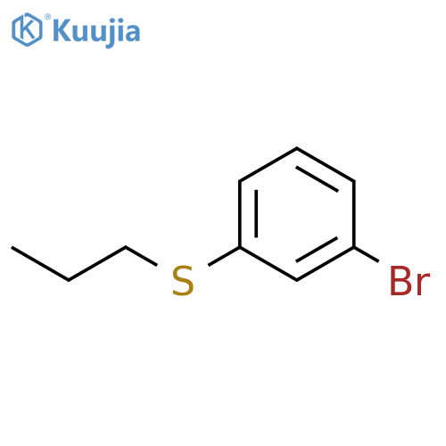Benzene, 1-bromo-3-(propylthio)- structure