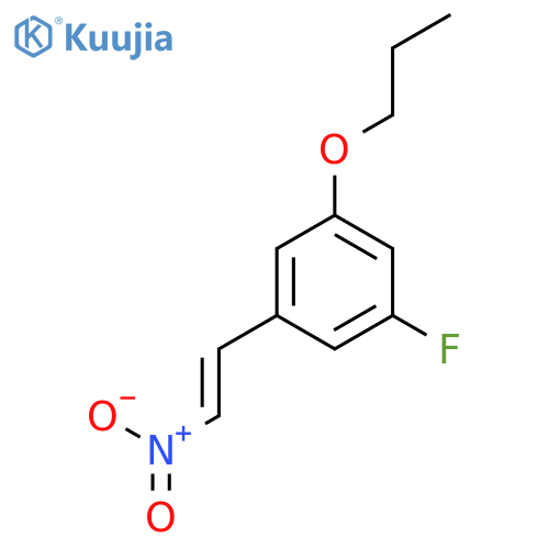 Benzene, 1-fluoro-3-[(1E)-2-nitroethenyl]-5-propoxy- structure