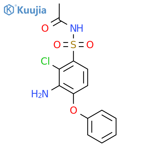 Acetamide, N-[(3-amino-2-chloro-4-phenoxyphenyl)sulfonyl]- structure