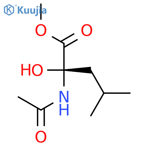 LEUCINE, N-ACETYL-2-HYDROXY-, METHYL ESTER structure