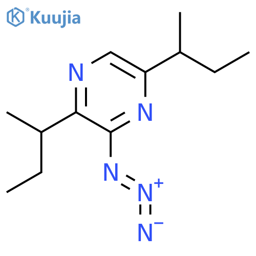 Pyrazine, 3-azido-2,5-bis(1-methylpropyl)- structure
