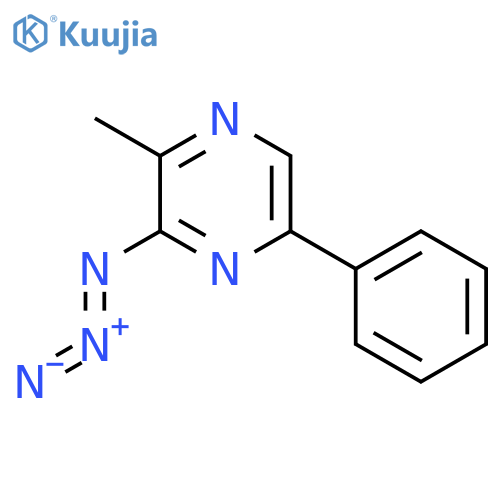 Pyrazine, 3-azido-2-methyl-5-phenyl- structure