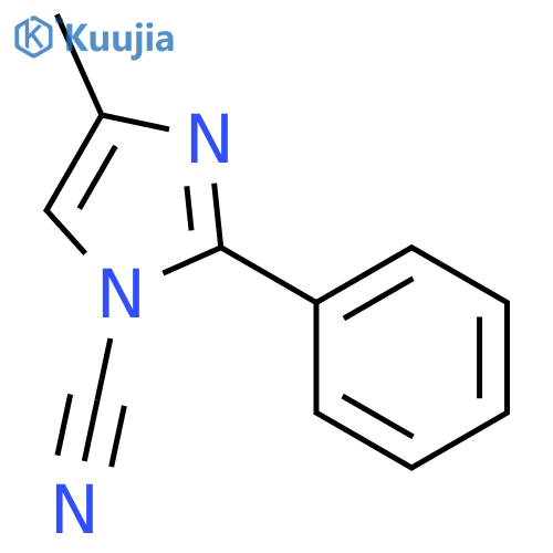 1H-Imidazole-1-carbonitrile, 4-methyl-2-phenyl- structure