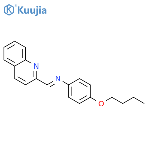 Benzenamine, 4-butoxy-N-(2-quinolinylmethylene)- structure