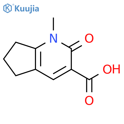 1H-Cyclopenta[b]pyridine-3-carboxylic acid, 2,5,6,7-tetrahydro-1-methyl-2-oxo- structure