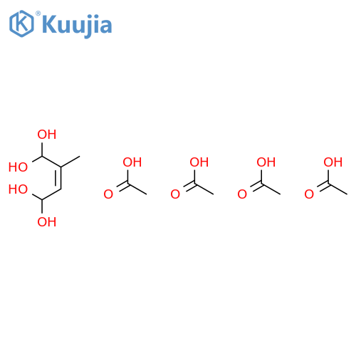 2-Butene-1,1,4,4-tetrol, 2-methyl-, tetraacetate structure