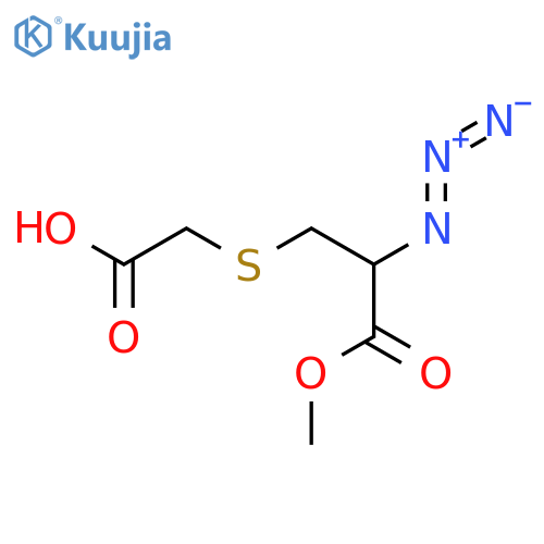 Propanoic acid, 2-azido-3-[(carboxymethyl)thio]-, 1-methyl ester structure