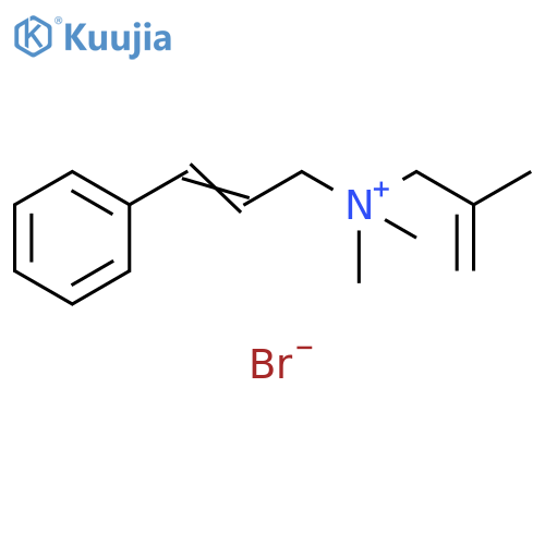2-Propen-1-aminium, N,N,2-trimethyl-N-(3-phenyl-2-propenyl)-,bromide structure