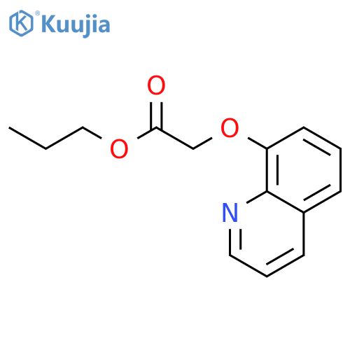 Acetic acid, (8-quinolinyloxy)-, propyl ester structure