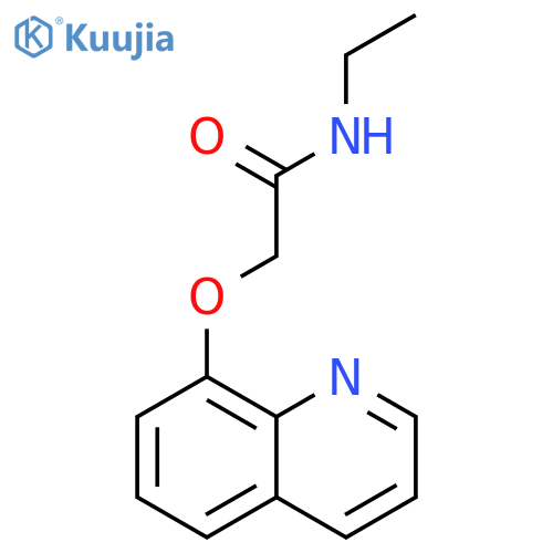 Acetamide, N-ethyl-2-(8-quinolinyloxy)- structure