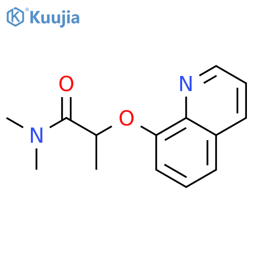 Propanamide, N,N-dimethyl-2-(8-quinolinyloxy)- structure