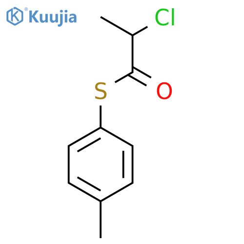 S-(2-Chloropropionyl)-p-mercaptotoluene structure