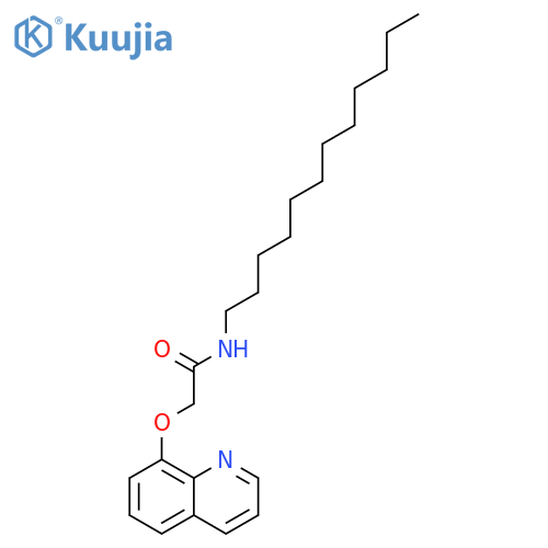Acetamide, N-dodecyl-2-(8-quinolinyloxy)- structure
