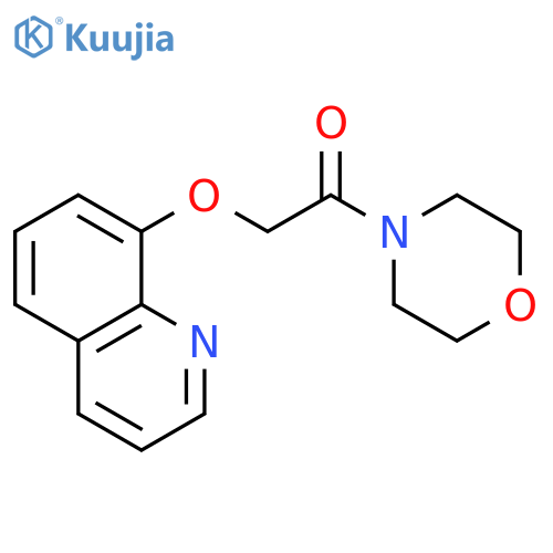 Morpholine, 4-[(8-quinolinyloxy)acetyl]- structure