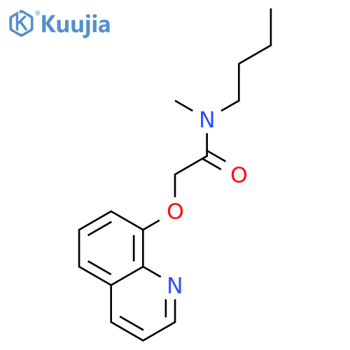 Acetamide, N-butyl-N-methyl-2-(8-quinolinyloxy)- structure