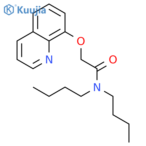 Acetamide, N,N-dibutyl-2-(8-quinolinyloxy)- structure