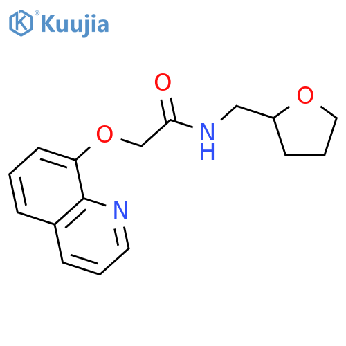 Acetamide, 2-(8-quinolinyloxy)-N-[(tetrahydro-2-furanyl)methyl]- structure