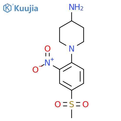 N-4-(Methylsulfonyl)-2-nitrophenyl-piperidin-4-amine structure