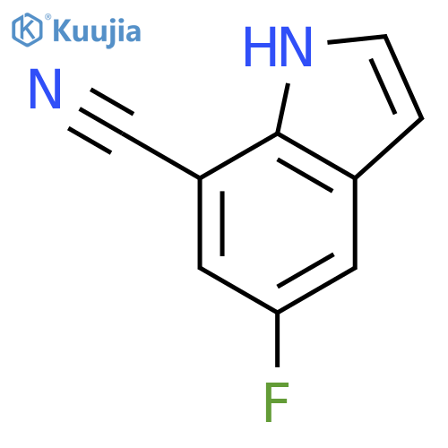 5-fluoro-1H-indole-7-carbonitrile structure