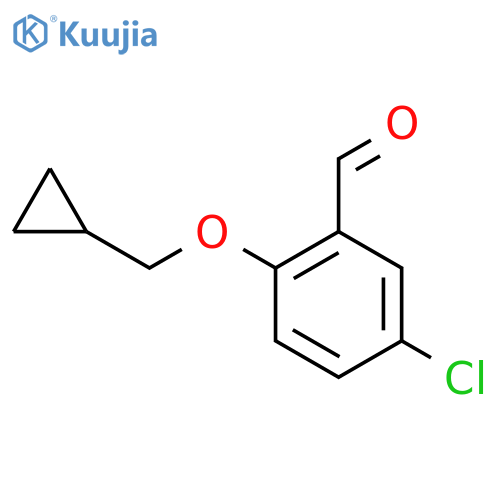5-chloro-2-(cyclopropylmethoxy)benzaldehyde structure