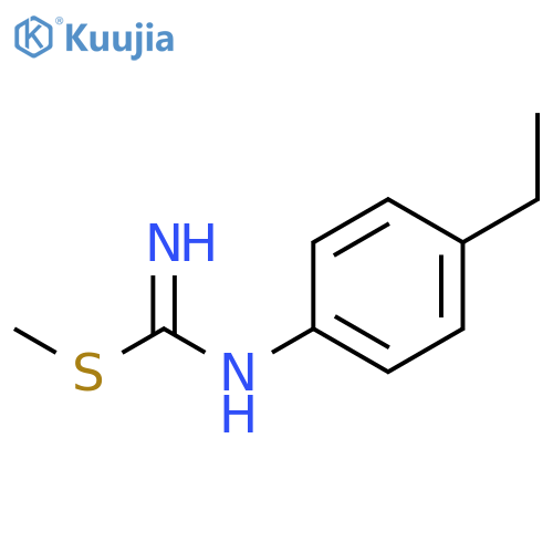 Carbamimidothioic acid, (4-ethylphenyl)-, methyl ester structure