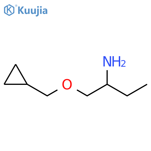 1-(cyclopropylmethoxy)butan-2-amine structure