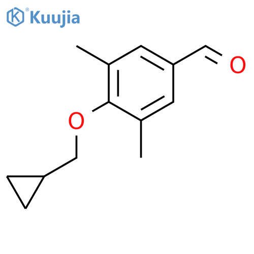 4-(Cyclopropylmethoxy)-3,5-dimethylbenzaldehyde structure